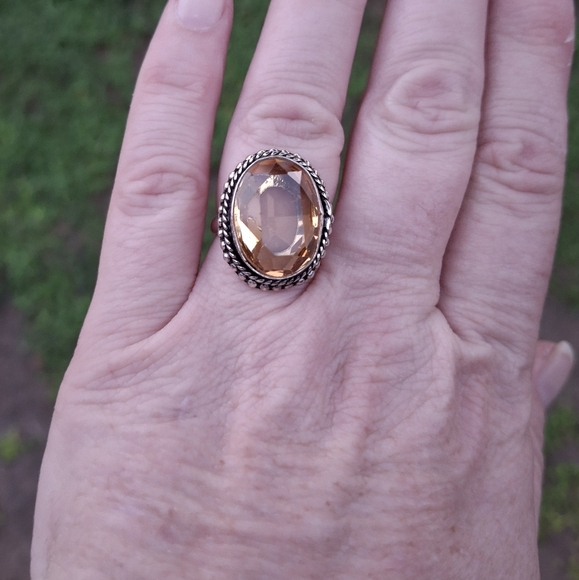 New Citrine 925 Silver Ring. - Picture 5 of 12